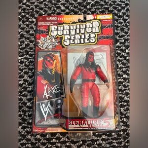 WWF Survivor Series KANE Signature Series 5 Figure WWE Jakks Silver Edition NOS